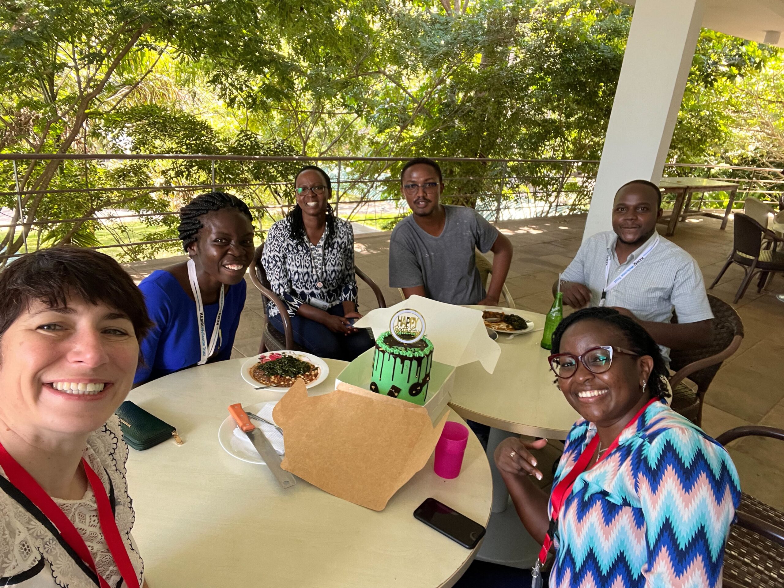 NAC director of Antibody Discovery & Development, Elise Landais visiting the KEMRI team in Kilifi, Kenya to build global capacity and networking