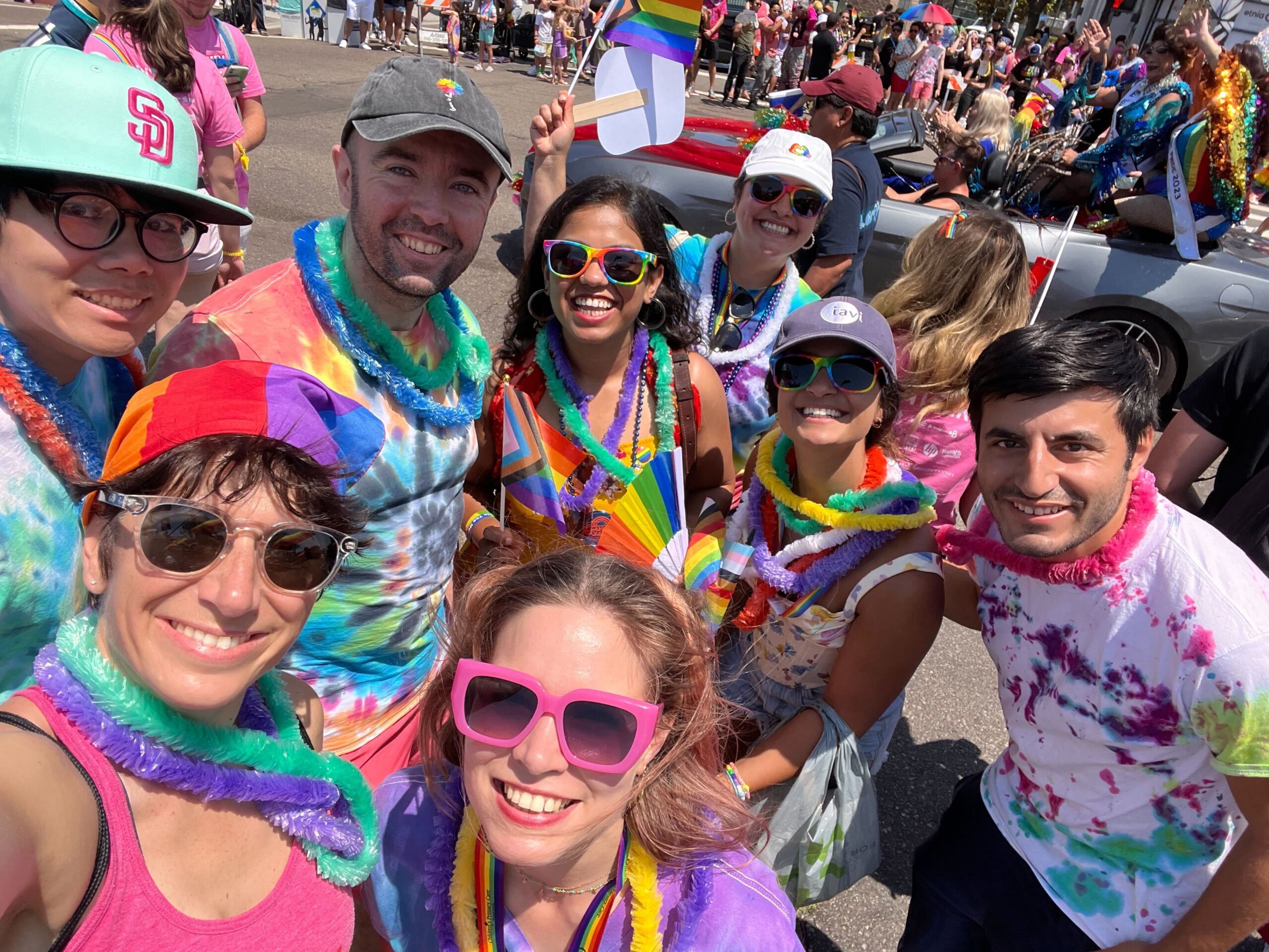 IAVI NAC team at Pride parade in Hillcrest, San Diego, 2023