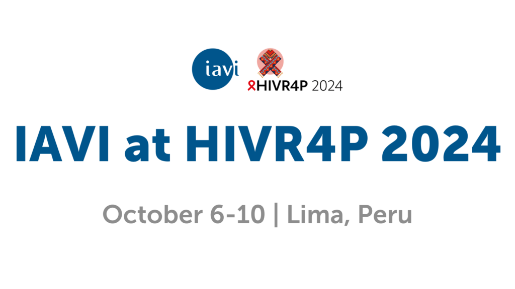 IAVI at HIVR4P